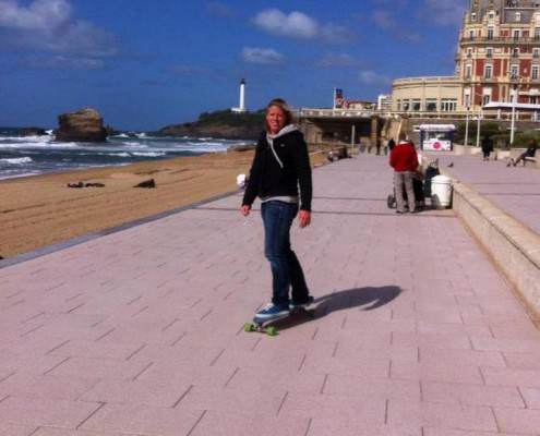 Skateboarden in Biarritz